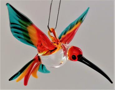 Hängevogel - Kolibri /klein (rot-gelb-türkis)